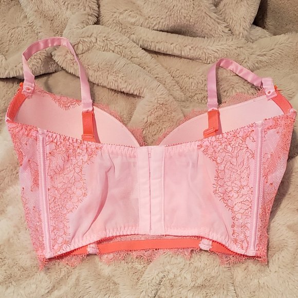 New VS Very Sexy Bling Push Up Lace Bra - 34DD - Picture 2 of 7